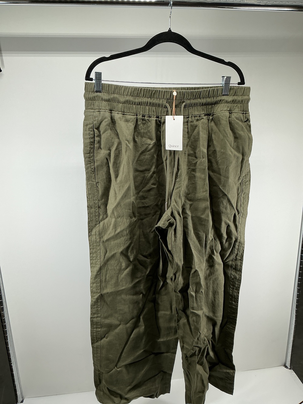 100% European Linen Wide Leg Pants - 30"